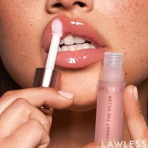 Lawless Forget The Filler Lip Plumping Line Smoothing Gloss Shade Rosy Outlook